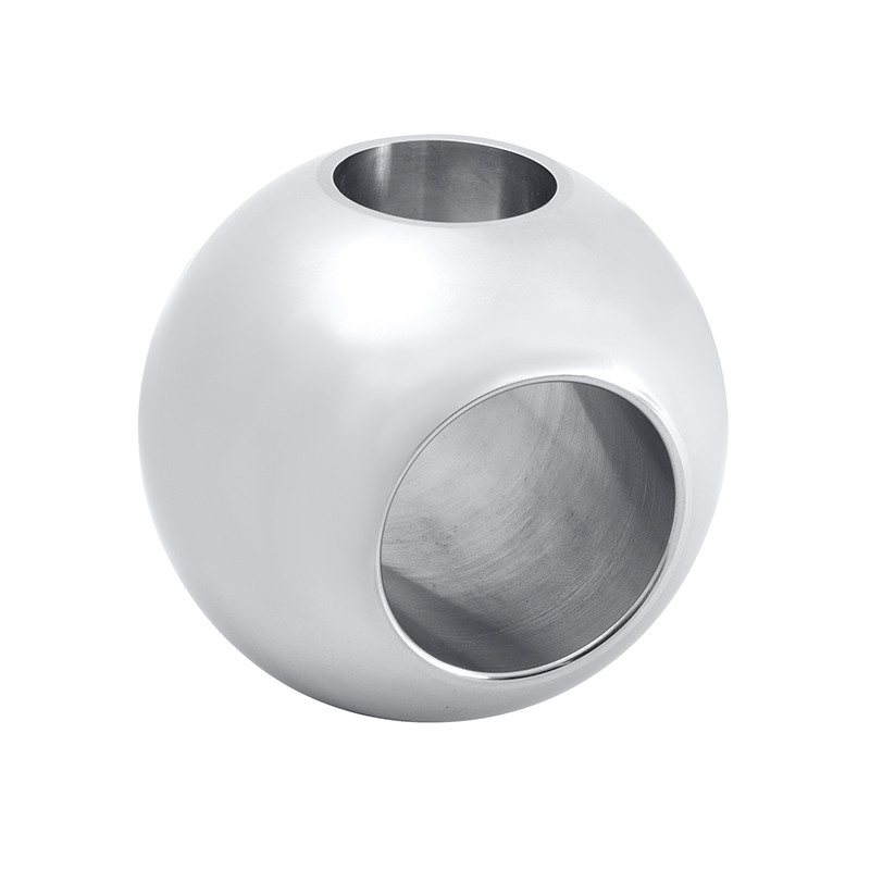Circular Groove Straight Through Fixed Ball Valve Ball